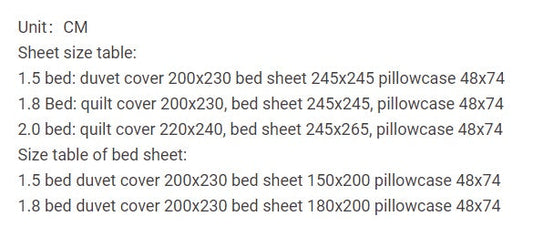 KTX-925523 Four-Piece Light Luxury Bed Set with Fitted Sheet and Duvet Cover in Multiple Sizes