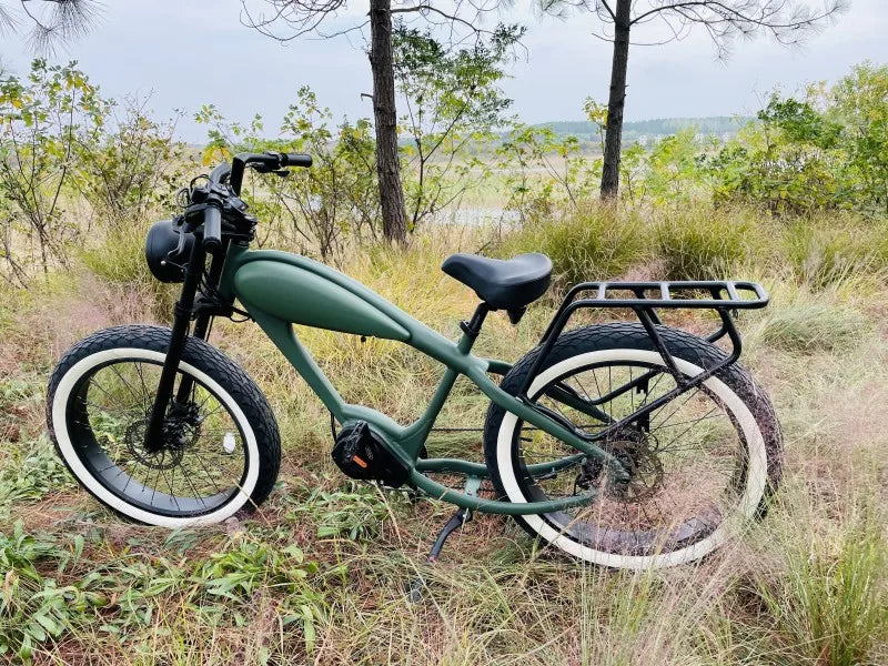 KTX-925907 Hybrid Electric Bicycle - Retro Style 48V E-Bike with 26" Wheels and 7-Speed Gears