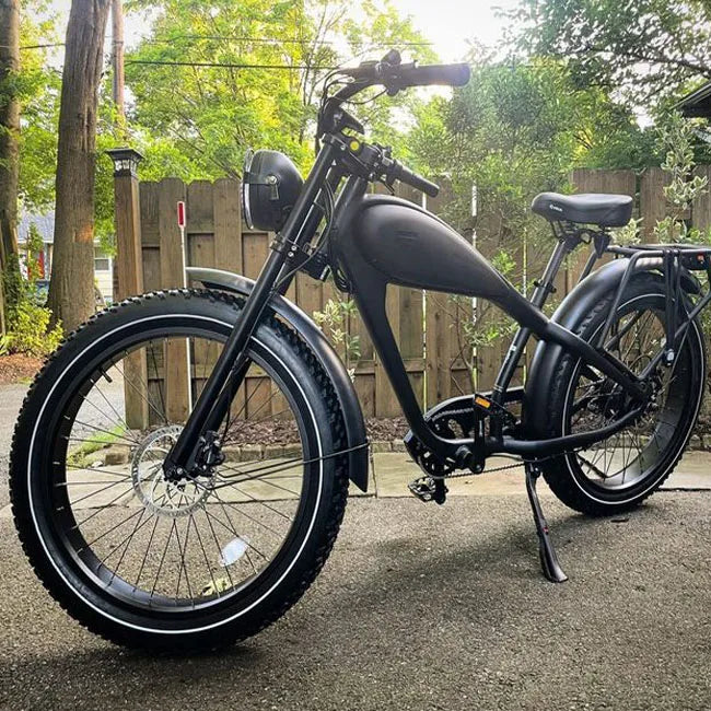 KTX-925907 Hybrid Electric Bicycle - Retro Style 48V E-Bike with 26" Wheels and 7-Speed Gears