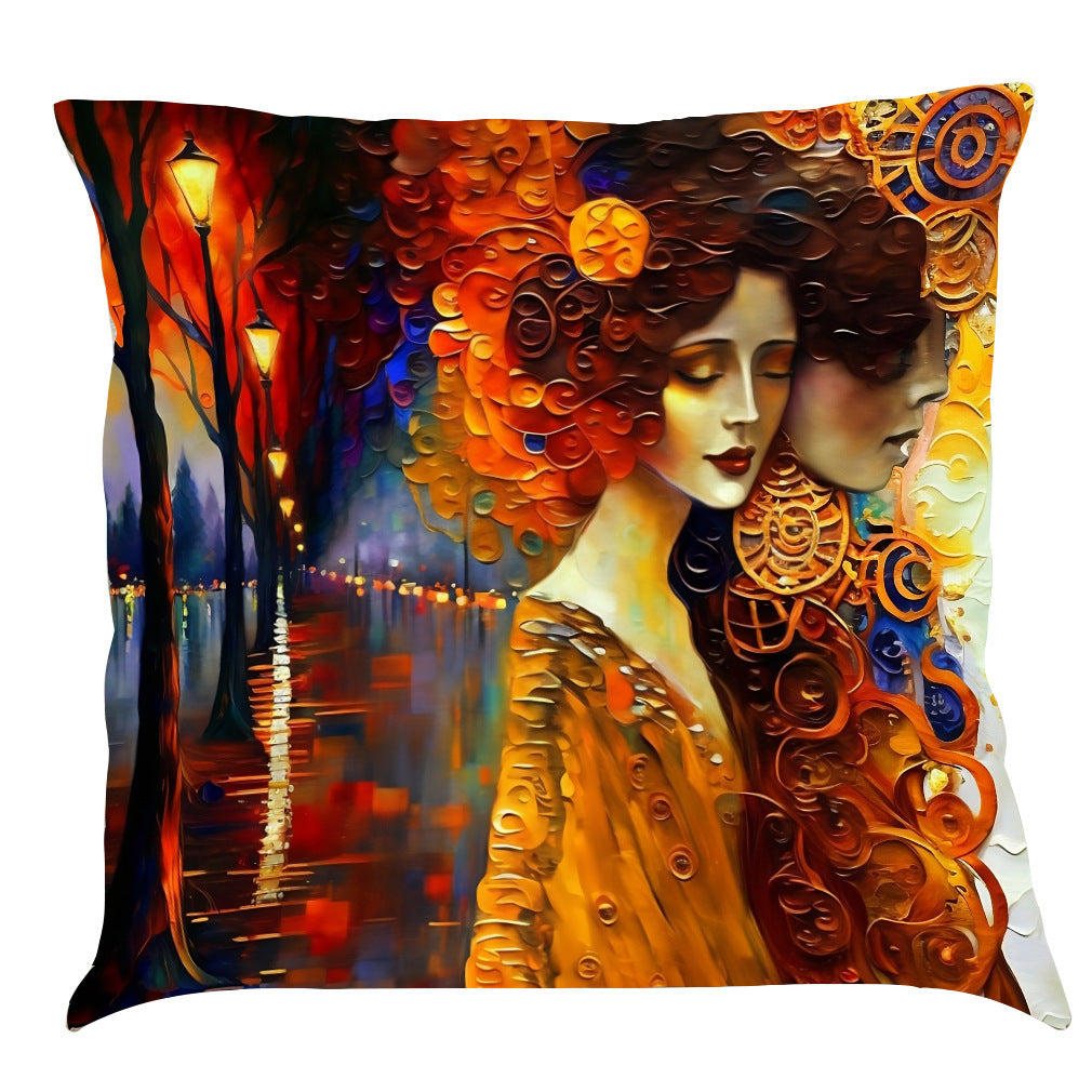 KTX-926163 Ocean-Inspired Cotton and Linen Cushion Cover in Multiple Colors - 45x45 cm