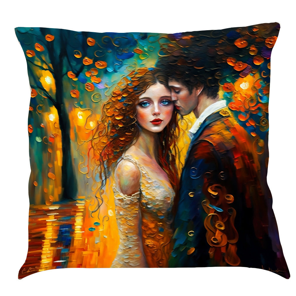 KTX-926163 Ocean-Inspired Cotton and Linen Cushion Cover in Multiple Colors - 45x45 cm