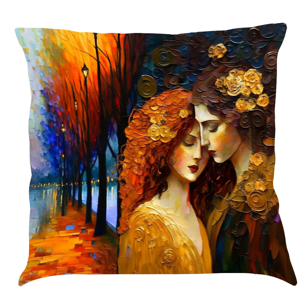 KTX-926163 Ocean-Inspired Cotton and Linen Cushion Cover in Multiple Colors - 45x45 cm