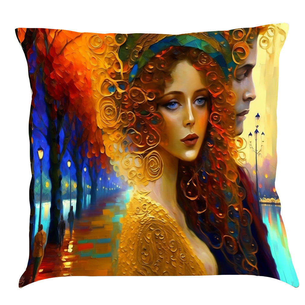 KTX-926163 Ocean-Inspired Cotton and Linen Cushion Cover in Multiple Colors - 45x45 cm