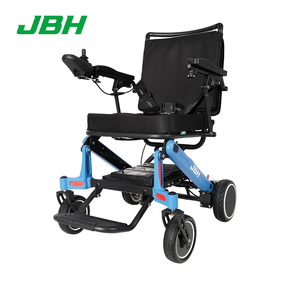 KTX-926227 Outdoor Folding Wheelchair for Family Use - Strong Aluminum Alloy, 120 kg Load Capacity, 20 km Driving Range
