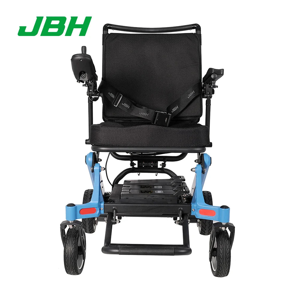 KTX-926227 Outdoor Folding Wheelchair for Family Use - Strong Aluminum Alloy, 120 kg Load Capacity, 20 km Driving Range