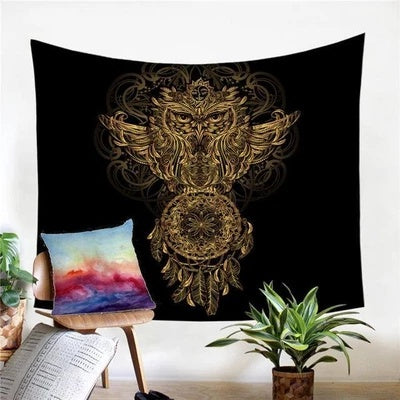 KTX-927059 Versatile Digital Printed Tapestry - Plush Polyester Fabric for Home Decor and More