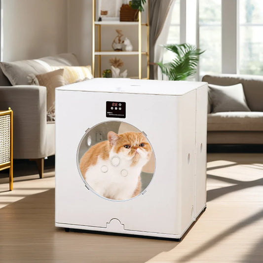 KTX-927763 Foldable 360 Airflow Pet Dryer Box for Cats and Dogs, Eco-Friendly Grooming Solution