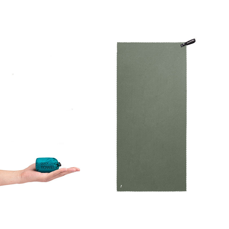 KTX-928083 Quick-Drying Breathable Gym Towel - Moisture-Absorbing Polyester Fiber, 80 x 40 cm, Available in Lake Green, Olive Green, Rose Red