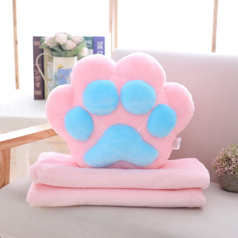 KTX-928339 Air Conditioning Plush Blanket with Pillow – Soft Flannel, Multiple Colors Available