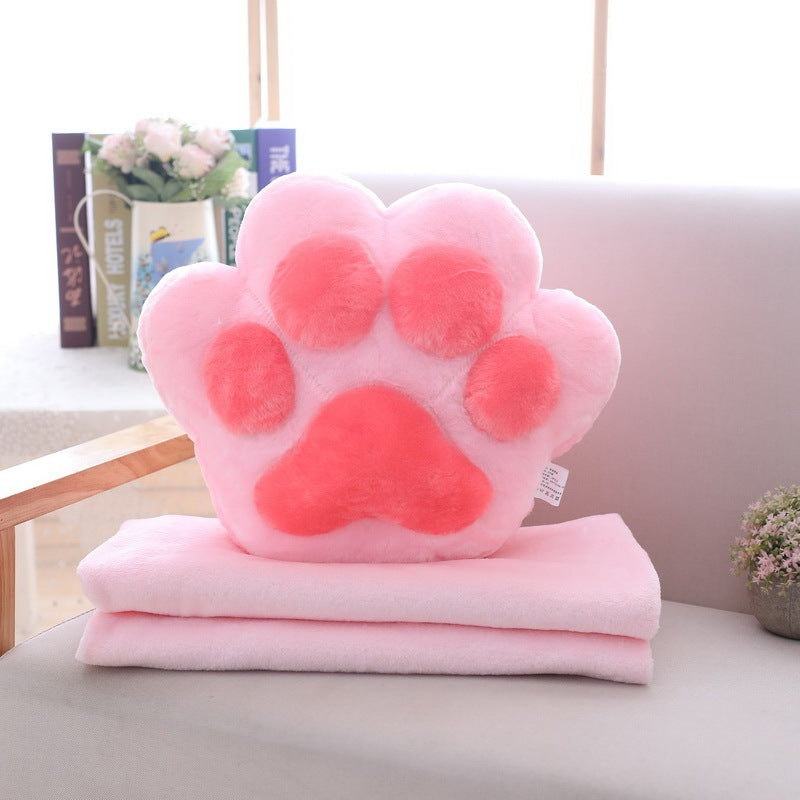 KTX-928339 Air Conditioning Plush Blanket with Pillow – Soft Flannel, Multiple Colors Available