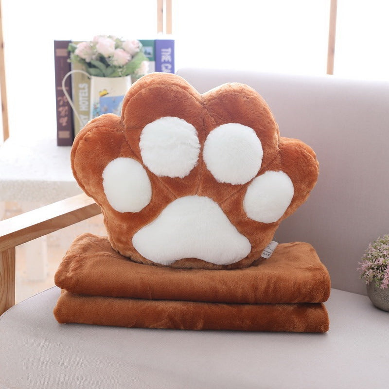 KTX-928339 Air Conditioning Plush Blanket with Pillow – Soft Flannel, Multiple Colors Available