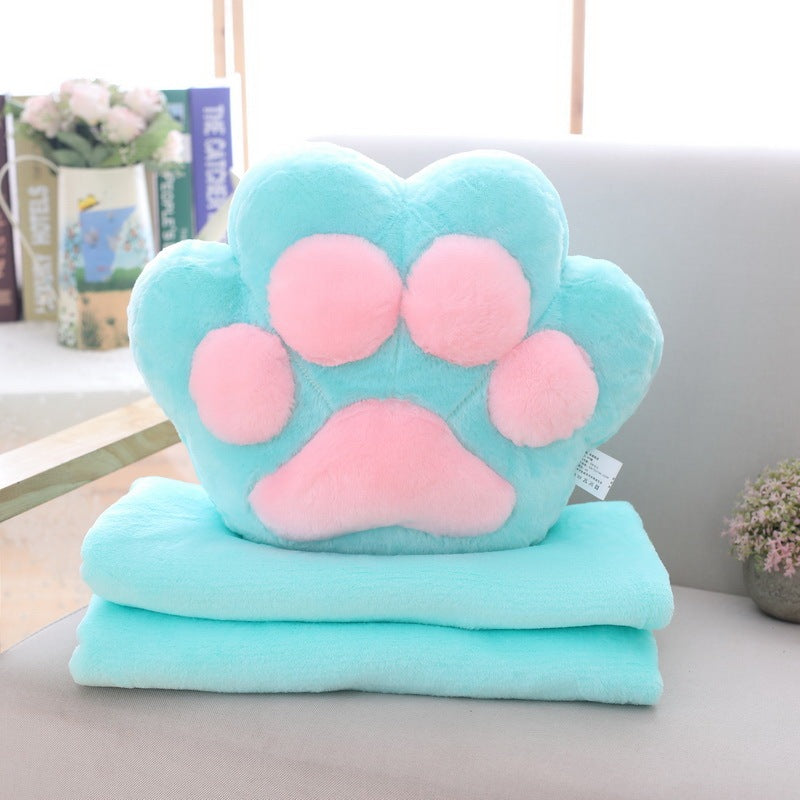 KTX-928339 Air Conditioning Plush Blanket with Pillow – Soft Flannel, Multiple Colors Available