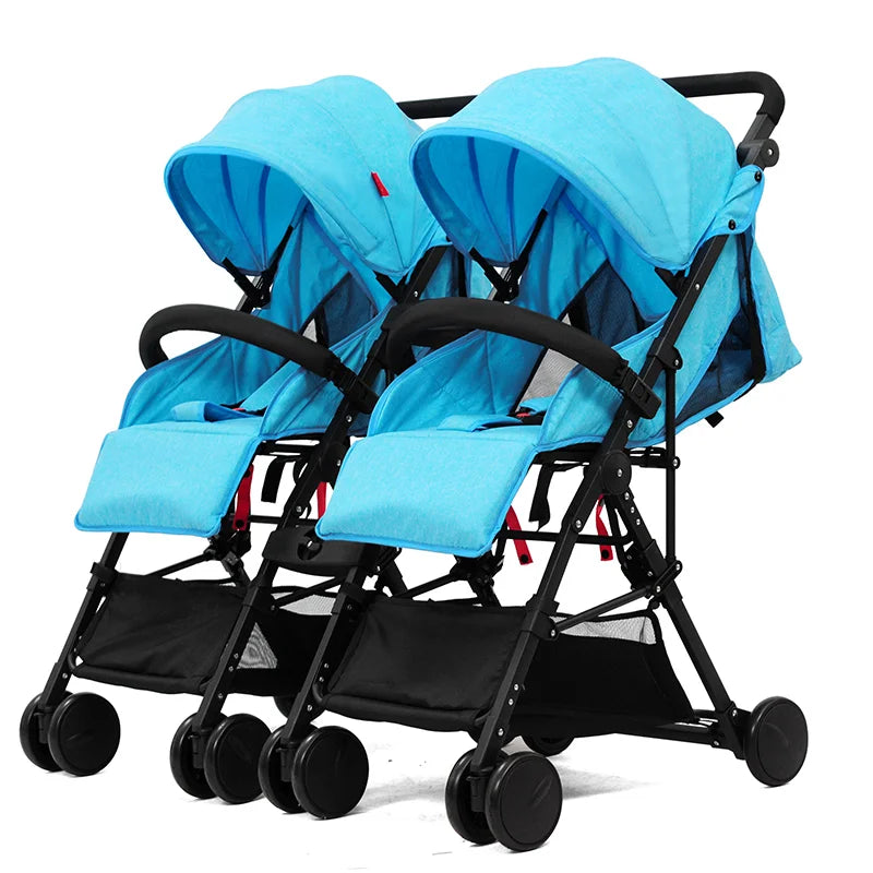 KTX-928851 Twin Baby Trolley - Compact Folding Stroller for Twins, Model 806F1