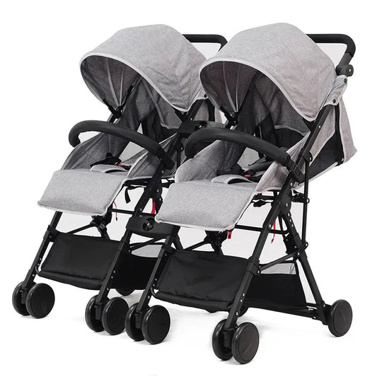 KTX-928851 Twin Baby Trolley - Compact Folding Stroller for Twins, Model 806F1
