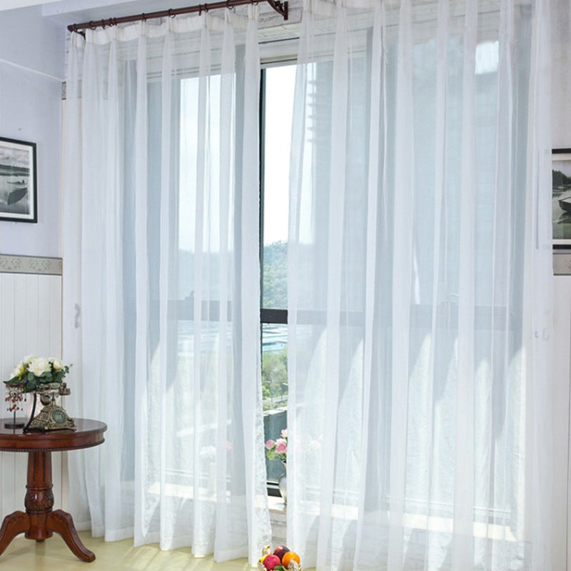 KTX-930515 Modern Light-Permeable Polyester Partition Screens for Living Room and Balcony Windows