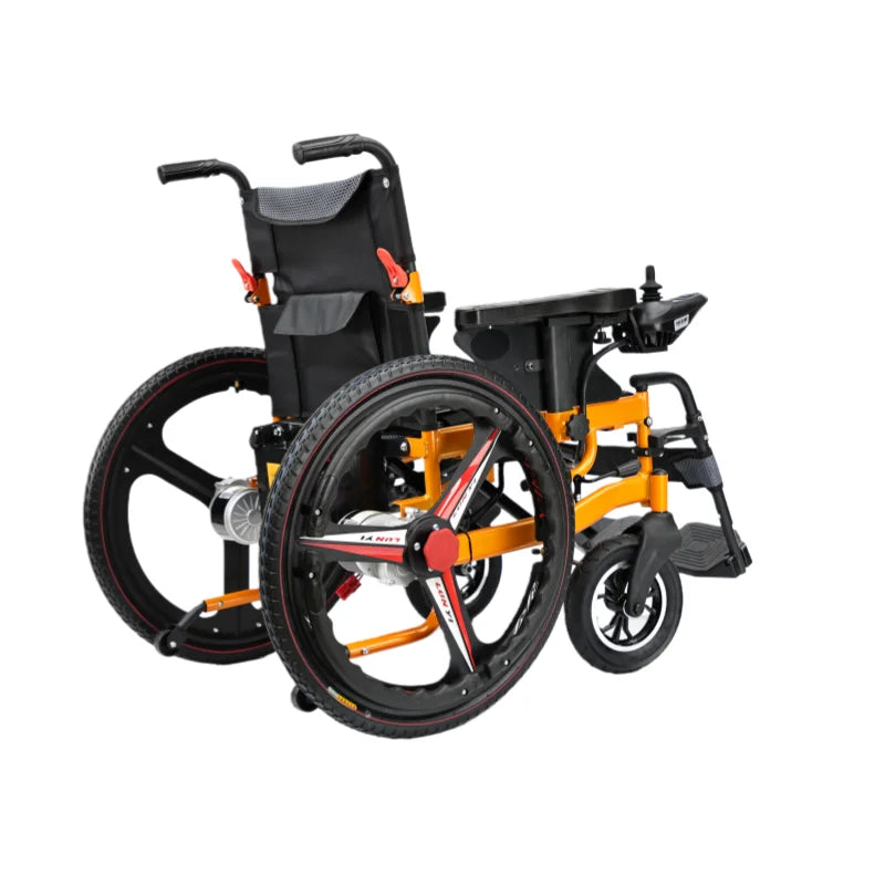 KTX-930835 250W Dual Brush Motor Portable Foldable Electric Wheelchair for Disabled Individuals