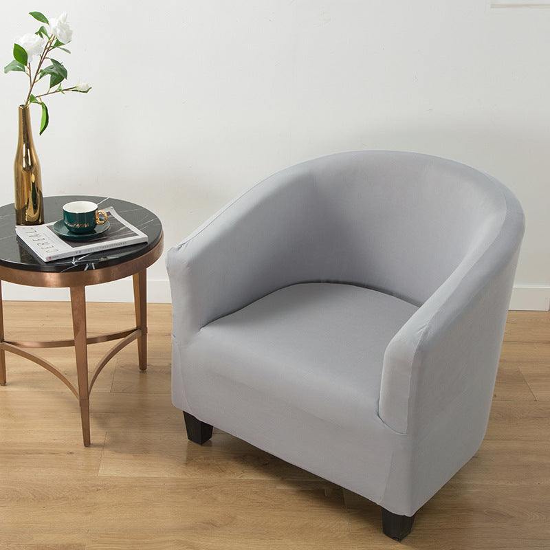 KTX-931859 Universal Small Semicircle Sofa Cover in Striped Design – Modern Polyester Dust Cover – 65x90cm