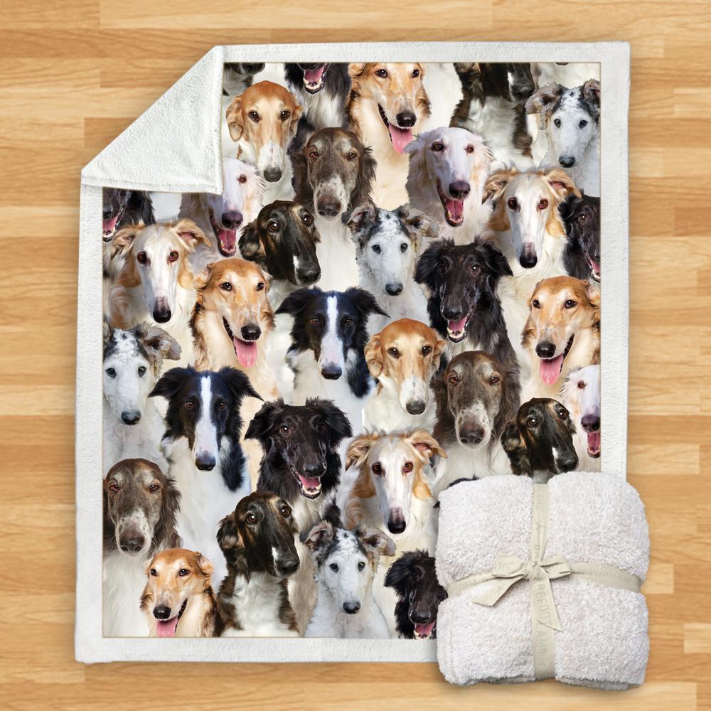 KTX-932115 Modern Printed Flannel Blanket for Dogs - Available in Two Sizes (120x150, 150x200)