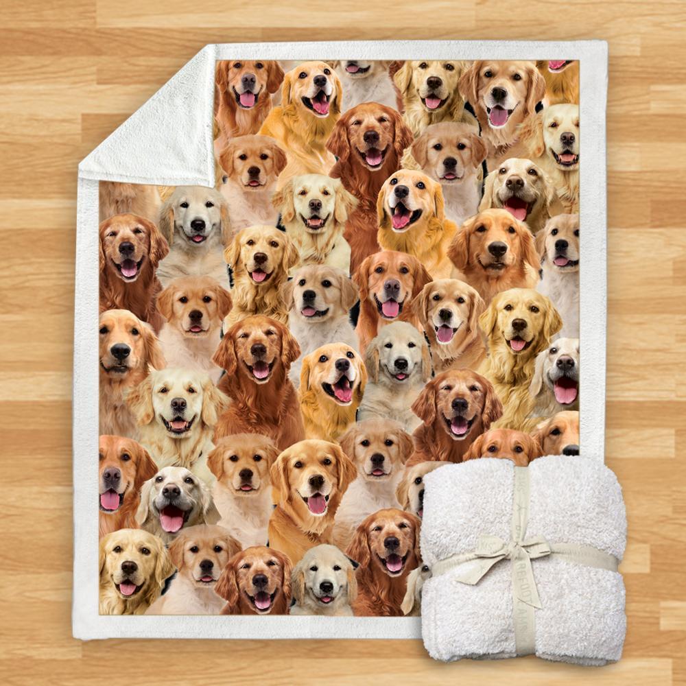 KTX-932115 Modern Printed Flannel Blanket for Dogs - Available in Two Sizes (120x150, 150x200)