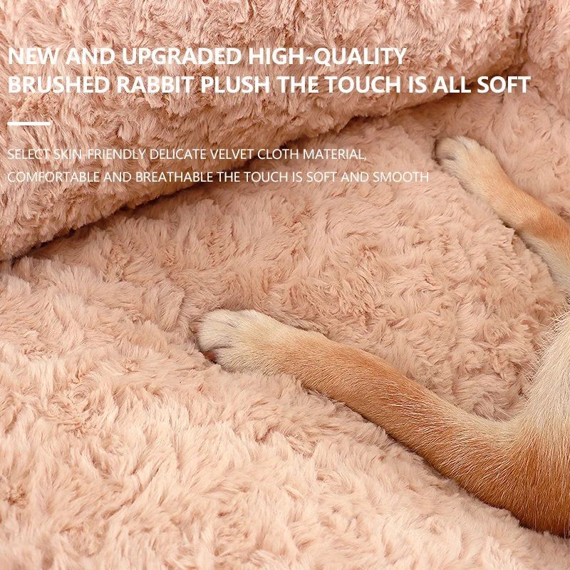 KTX-932243 Cozy All-Season Plush Pet Sofa Bed for Dogs and Cats - Durable, Non-Slip Design