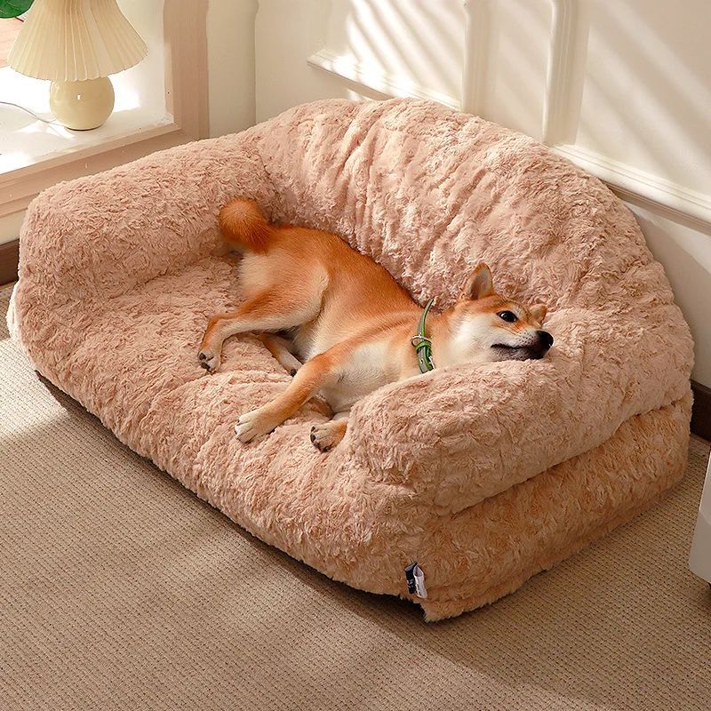 KTX-932243 Cozy All-Season Plush Pet Sofa Bed for Dogs and Cats - Durable, Non-Slip Design
