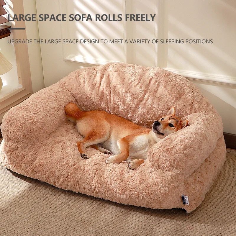 KTX-932243 Cozy All-Season Plush Pet Sofa Bed for Dogs and Cats - Durable, Non-Slip Design