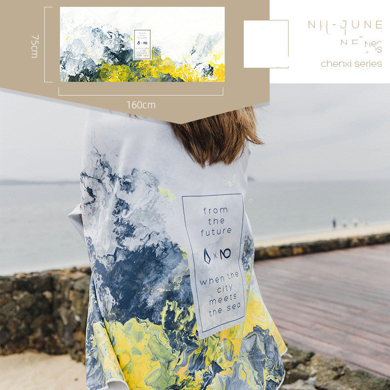 KTX-932691 Quick-Drying Beach Towel in Superfine Fiber – Available in Multiple Colors and Designs