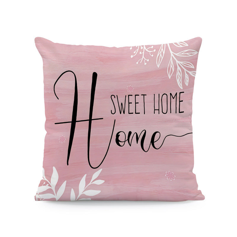 KTX-933011 Nordic Style Ink-Painting Plum Blossom Yellow Flower Cushion Cover 45x45cm