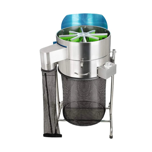 KTX-934611 18-Inch Stainless Steel Automatic Leaf Trimmer with Hydroponic Tipping Bucket for Gardening Tools