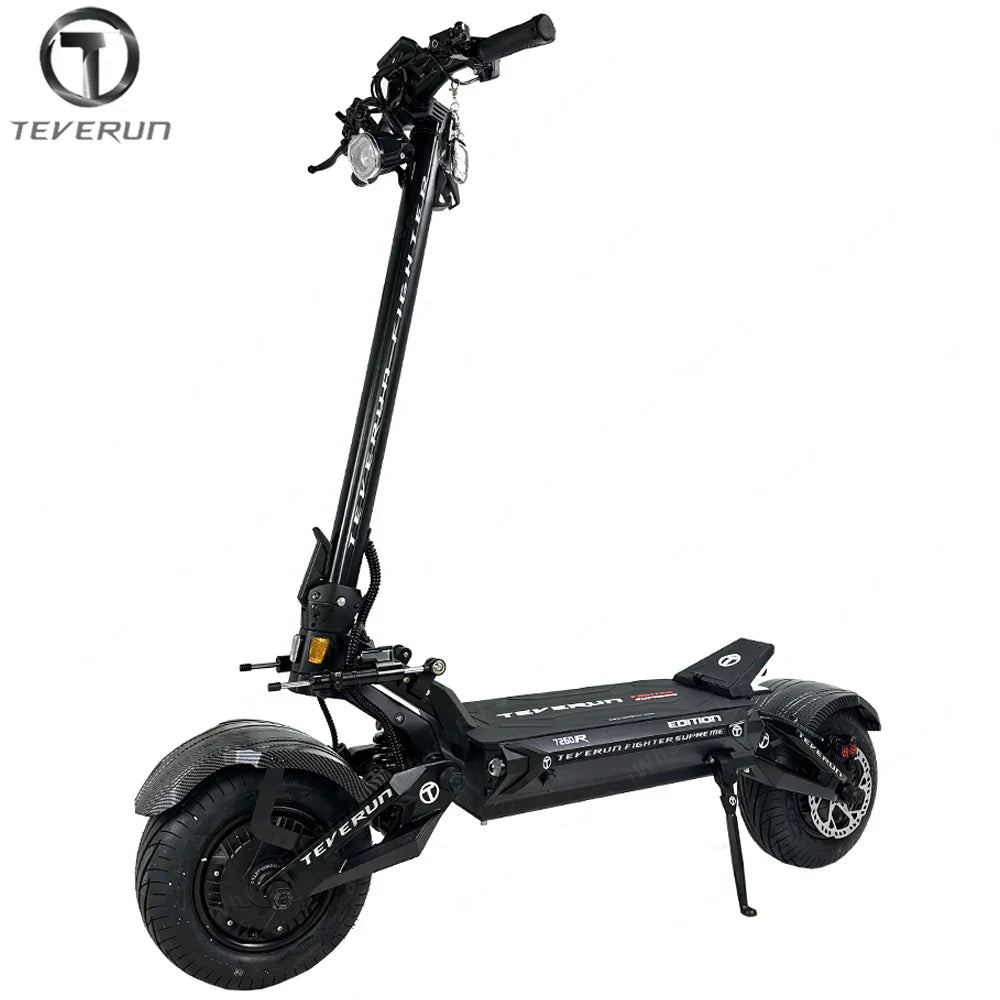 KTX-936915 Teverun Supreme 7260R Smart Electric Scooter with 72V Battery, 120km/h Max Speed, Dual 5000W Motors, and Full Suspension