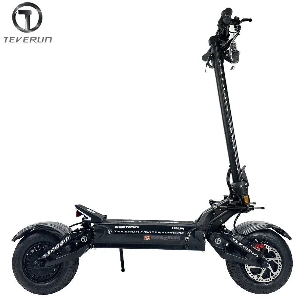 KTX-936915 Teverun Supreme 7260R Smart Electric Scooter with 72V Battery, 120km/h Max Speed, Dual 5000W Motors, and Full Suspension
