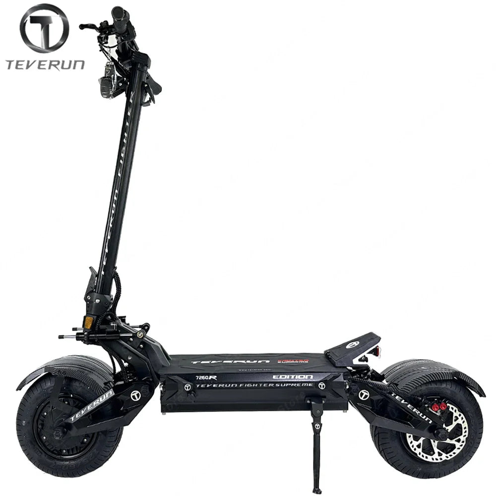KTX-936915 Teverun Supreme 7260R Smart Electric Scooter with 72V Battery, 120km/h Max Speed, Dual 5000W Motors, and Full Suspension