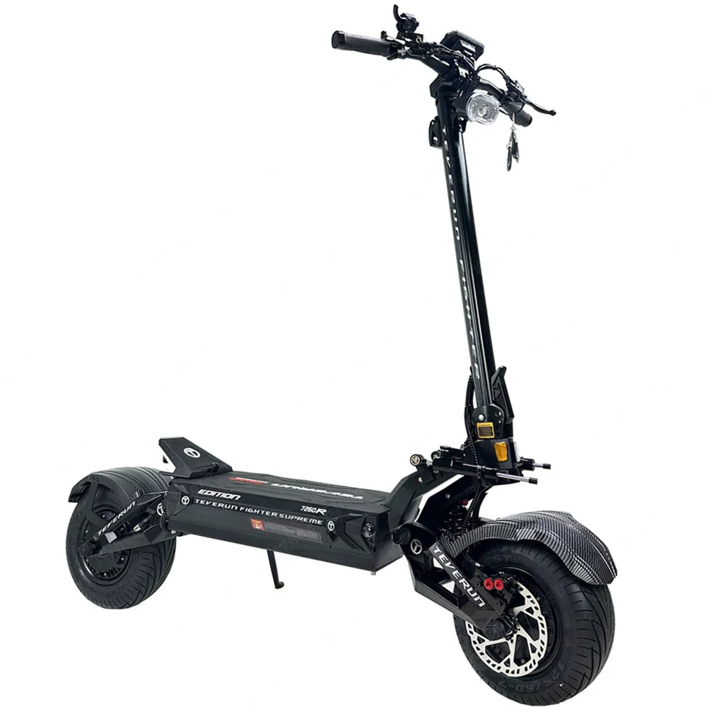 KTX-936915 Teverun Supreme 7260R Smart Electric Scooter with 72V Battery, 120km/h Max Speed, Dual 5000W Motors, and Full Suspension