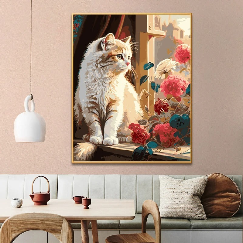 KTX-937491 Frameless Digital Oil Painting in Classic 24 Colors on Linen - Modern Simplicity Artwork