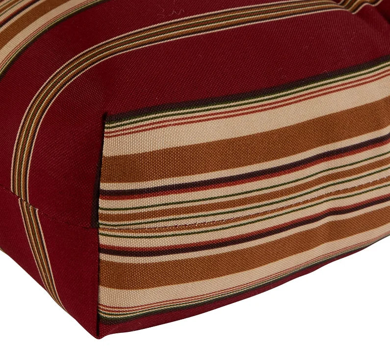 KTX-938067 High-Back Waterproof Outdoor Folding Chair Cushion with Non-Slip Design and Adjustable Strap