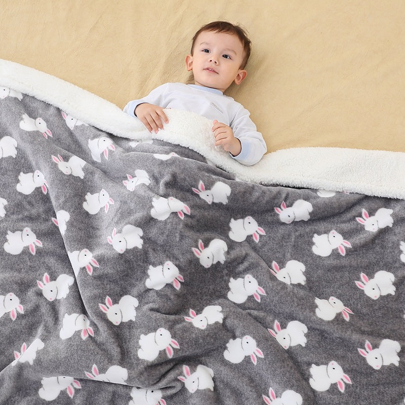 KTX-939859 Soft Avocado Coral Fleece Newborn Swaddling Blanket for All Seasons