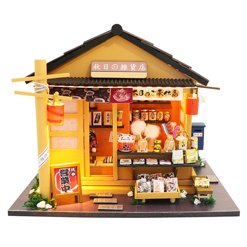 KTX-940115 3D Wooden Dollhouse Puzzle DIY Handmade Educational Toy for Kids Age 6+