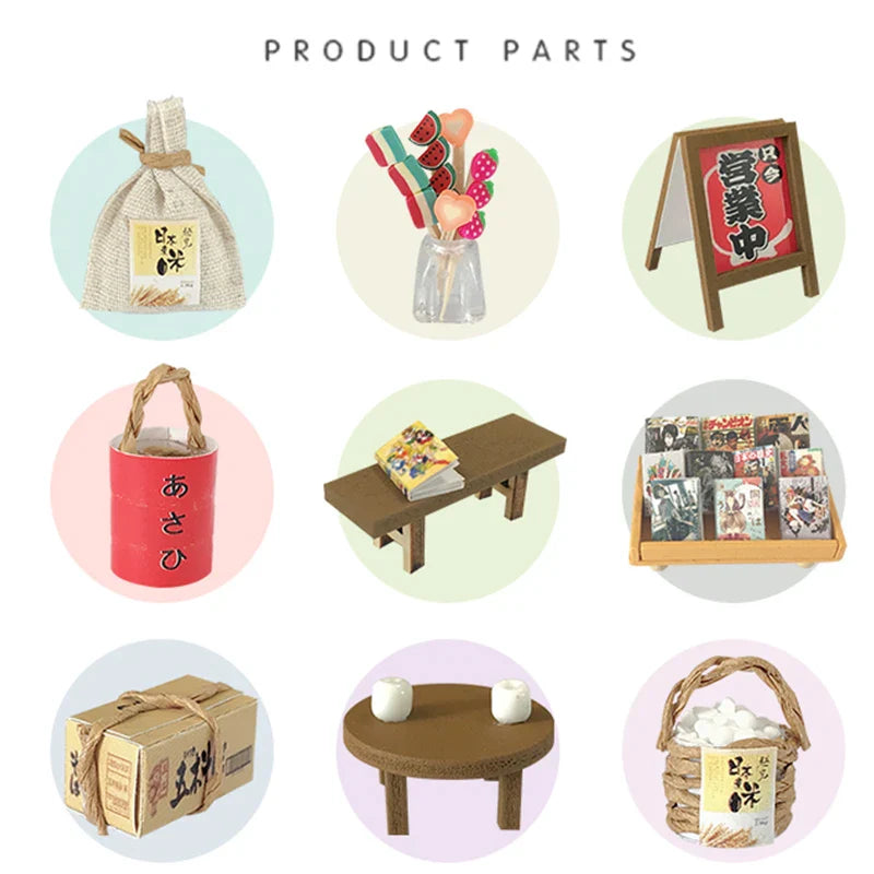 KTX-940115 3D Wooden Dollhouse Puzzle DIY Handmade Educational Toy for Kids Age 6+