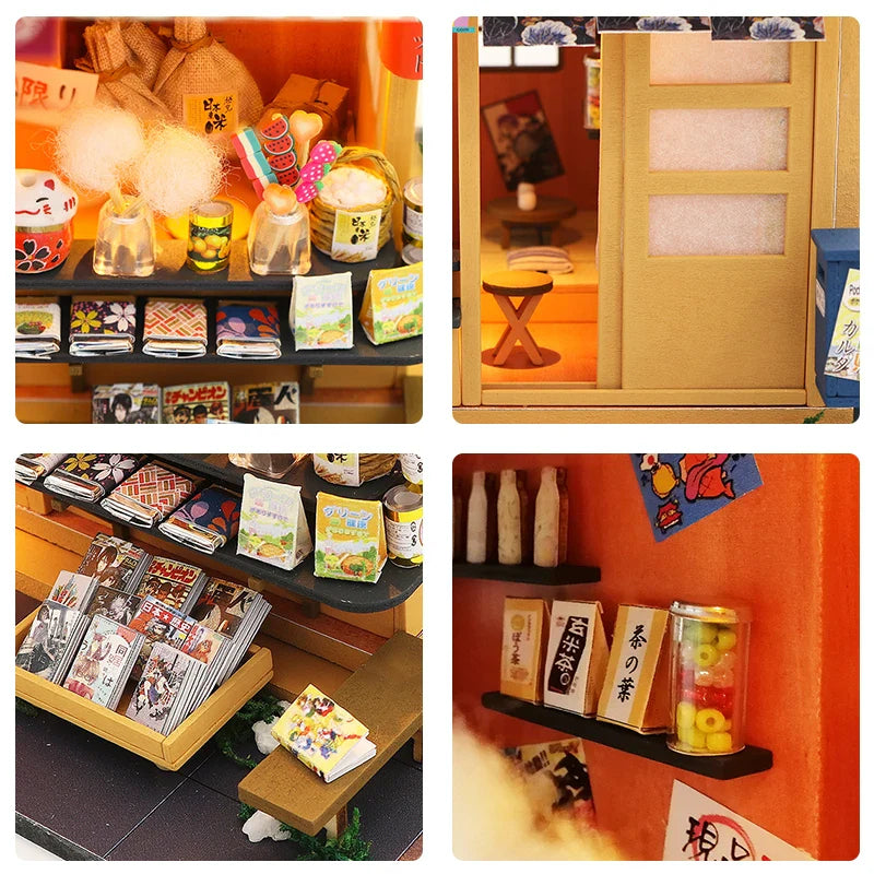 KTX-940115 3D Wooden Dollhouse Puzzle DIY Handmade Educational Toy for Kids Age 6+