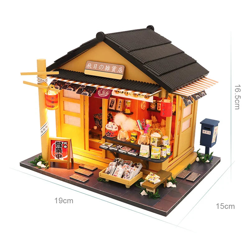 KTX-940115 3D Wooden Dollhouse Puzzle DIY Handmade Educational Toy for Kids Age 6+
