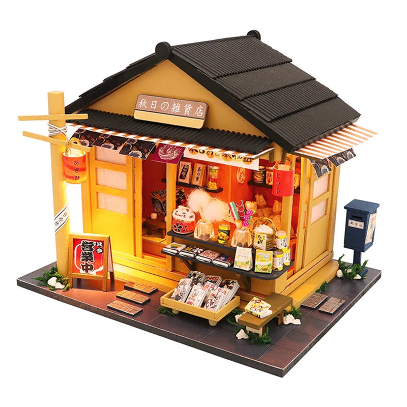 KTX-940115 3D Wooden Dollhouse Puzzle DIY Handmade Educational Toy for Kids Age 6+