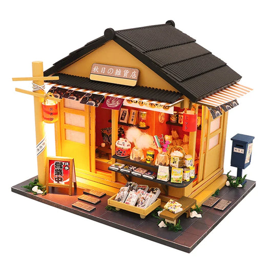 KTX-940115 3D Wooden Dollhouse Puzzle DIY Handmade Educational Toy for Kids Age 6+