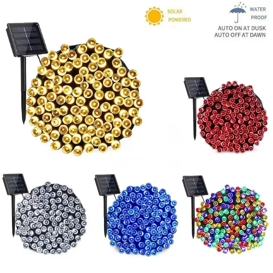 KTX-940371 Solar Powered Waterproof String Lights for Outdoor Christmas Decoration