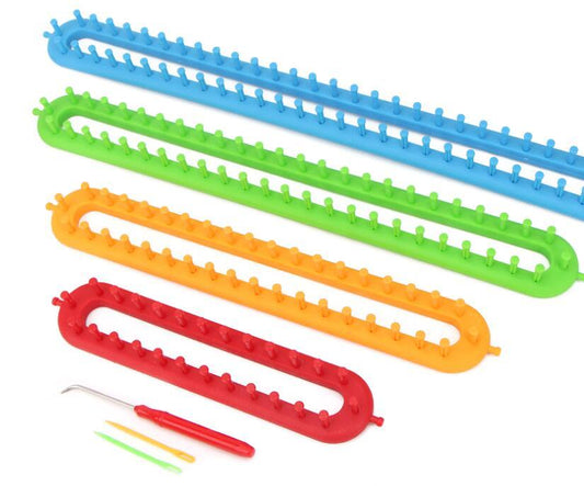 KTX-940691 Plastic Loom Set for Weaving Hats, Scarves, and Socks – 4 Sizes Included