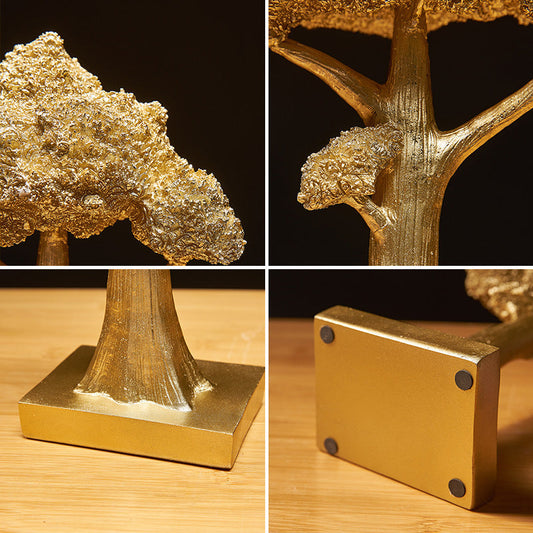 KTX-940947 Elegant Abstract Resin Tree Decoration for Creative Desk and Cashier Display