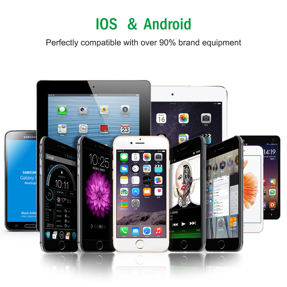 KTX-941075 18W Quick Charge 3.0 USB Wall Charger for iPhone, Samsung, Redmi, Huawei - Black/White