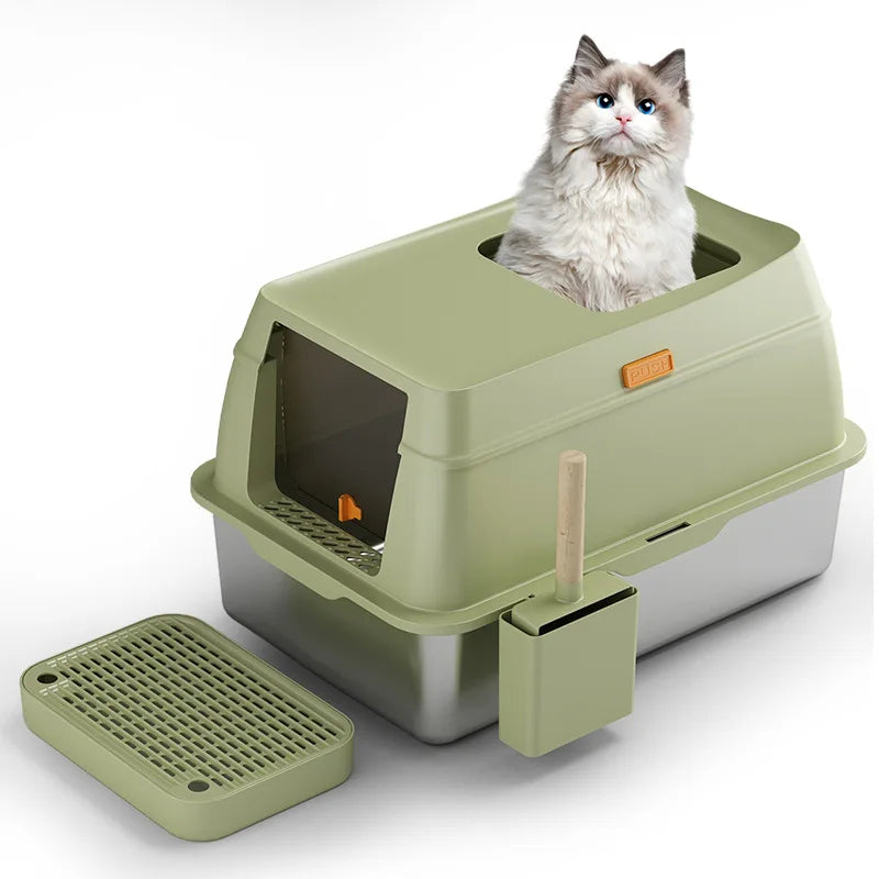 KTX-941459 Intelligent Smart Self-Cleaning Litter Box for Cats with Large Capacity and Durable Design
