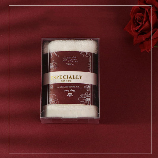 KTX-941587 Personalized Cotton and Coral Velvet Towel Set in Gift Box with Multiple Color Options
