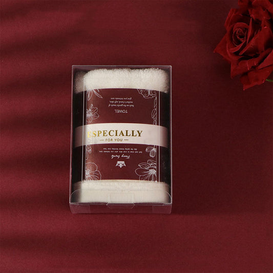 KTX-941587 Personalized Cotton and Coral Velvet Towel Set in Gift Box with Multiple Color Options