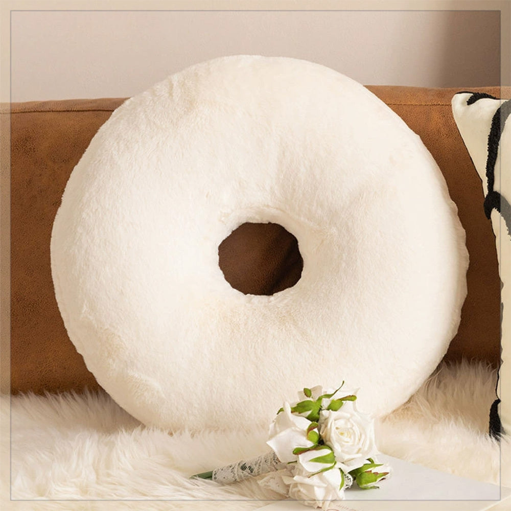 KTX-943123 Mint Green Textile Knitting Cushion Cover with Tassels - Modern Round Pillow for Living Room or Bedroom